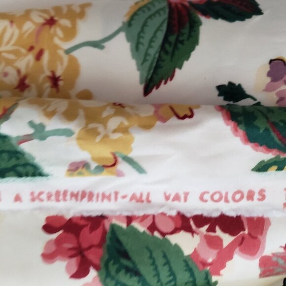 Vintage Cyrus Clark Home Decor Floral 18 Yards of Cloth Fabric - Unused - Picture 3 of 7